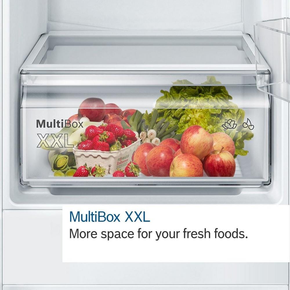 Bosch KGN27NBFAG 255 Litre Freestanding Fridge Freezer with Freezer at Bottom, 55cm Wide - Black | Atlantic Electrics - 39477763440863 