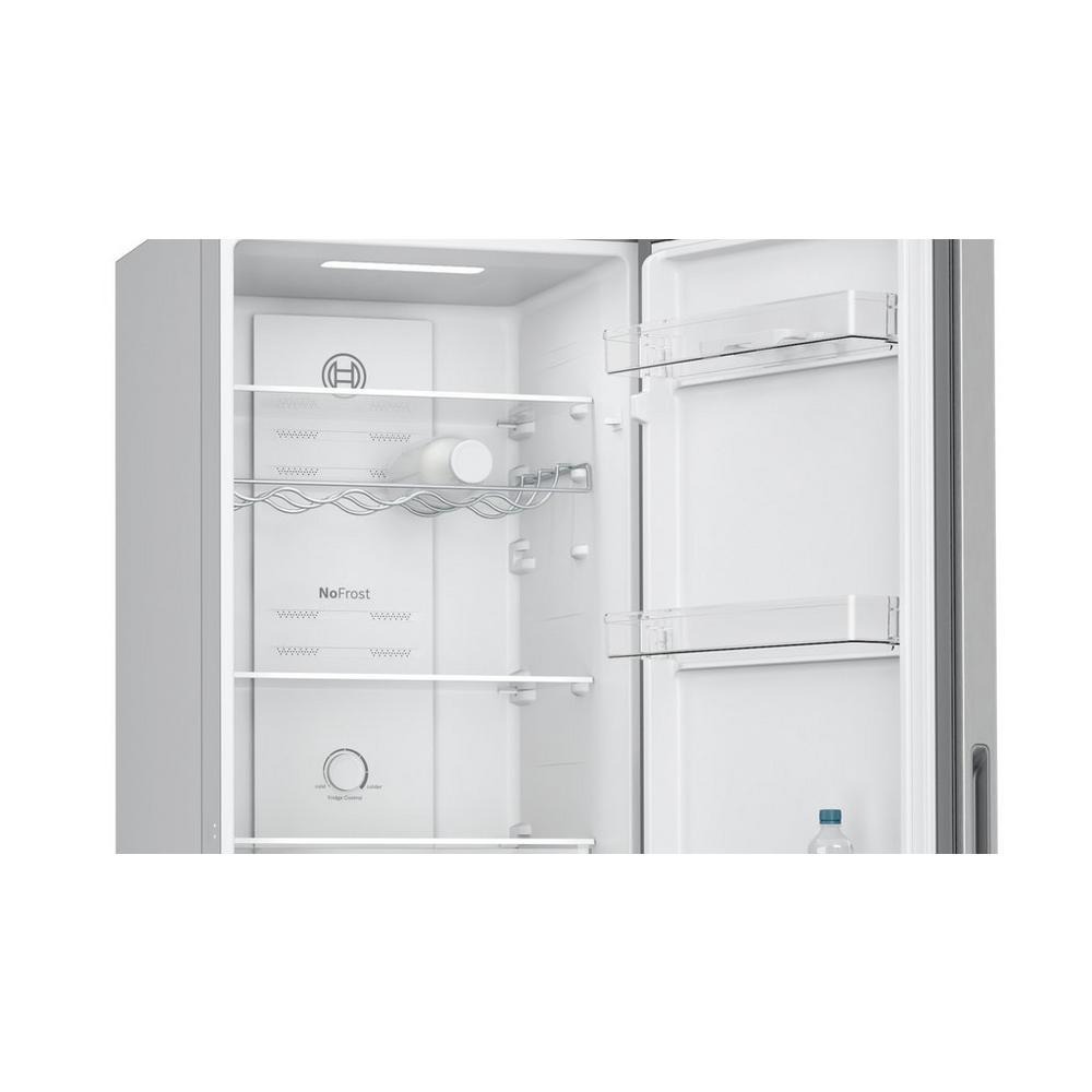 Bosch KGN27NLEAG 50/50 Frost Free Fridge Freezer - Silver | Atlantic Electrics - 40157496180959 