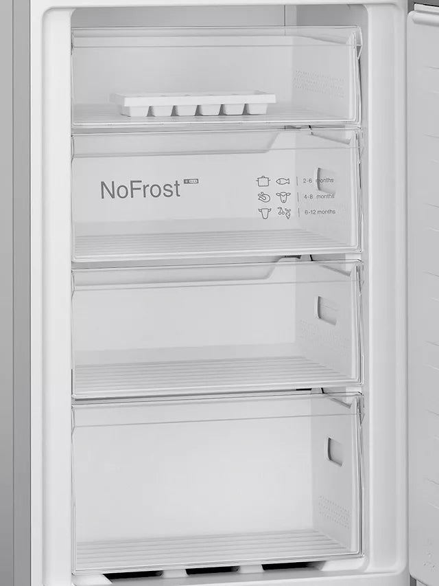 Bosch KGN27NLEAG 50/50 Frost Free Fridge Freezer - Silver | Atlantic Electrics - 40157496213727 