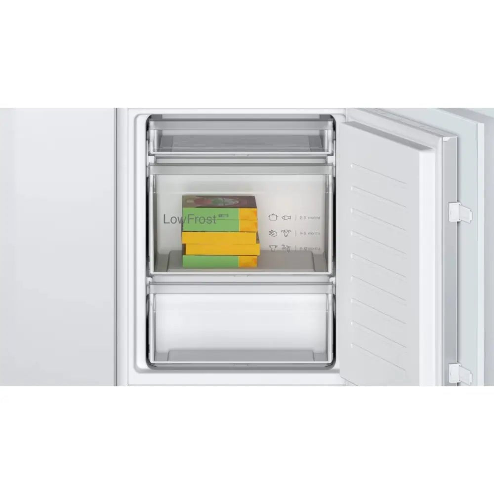 Bosch KIV86VSE0G Integrated 60/40 Fridge Freezer with Sliding Door Fixing Kit - White - Atlantic Electrics - 40307191054559 