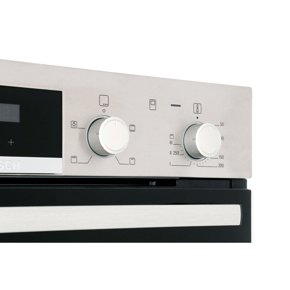 Bosch MBS533BS0B Built In Electric Double Oven with 3D Hot Air - Stainless Steel | Atlantic Electrics - 39477772910815 