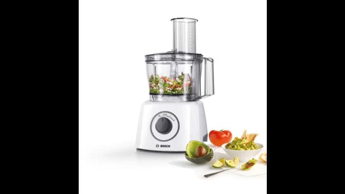 Bosch MultiTalent 3 MCM3100WGB 2.3 Litre Food Processor With 9 Accessories - White | Atlantic Electrics - 39477770322143 