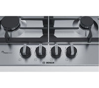 Thumbnail Bosch PCP6A5B90 3450W Integrated 4 Burner Gas Hob Stainless Steel Silver - 39477768552671