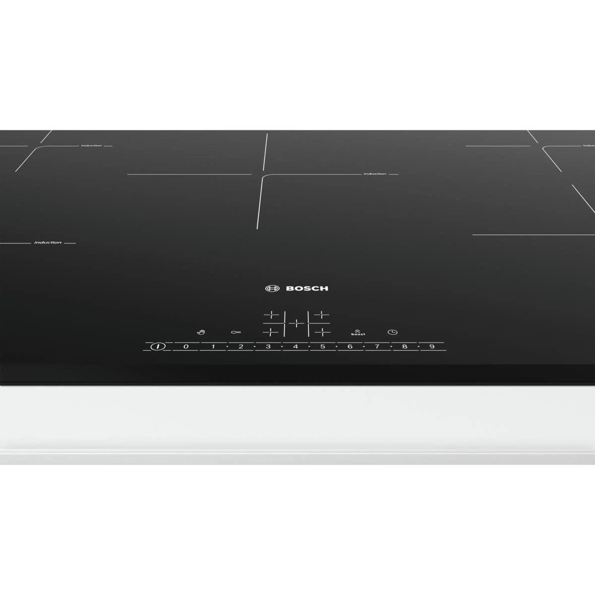 Bosch PIV851FB1EKIT 80.2cm Induction Hob with Free Pan Set - Black | Atlantic Electrics