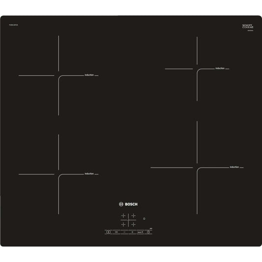 Bosch PUE611BF1B 60cm Induction Hob - Black | Atlantic Electrics