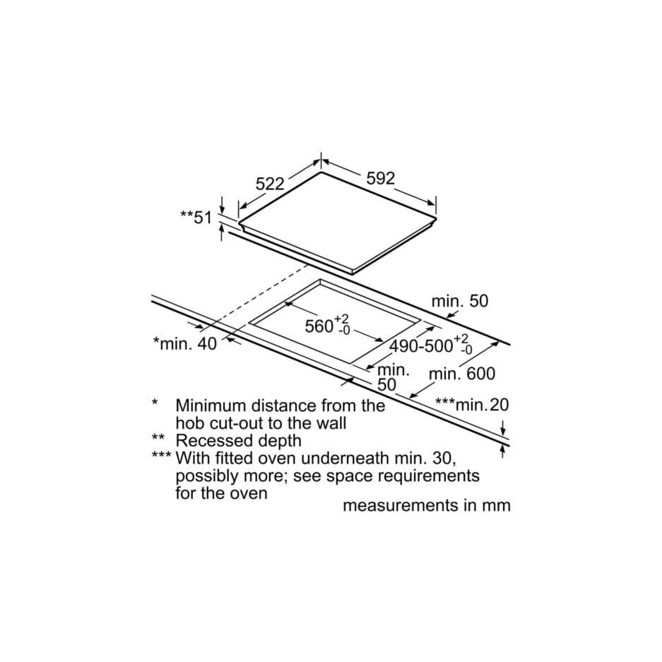 Bosch PWP631BF1B Serie 4 Four Zone Induction Hob - Black - Atlantic Electrics - 39477769830623 
