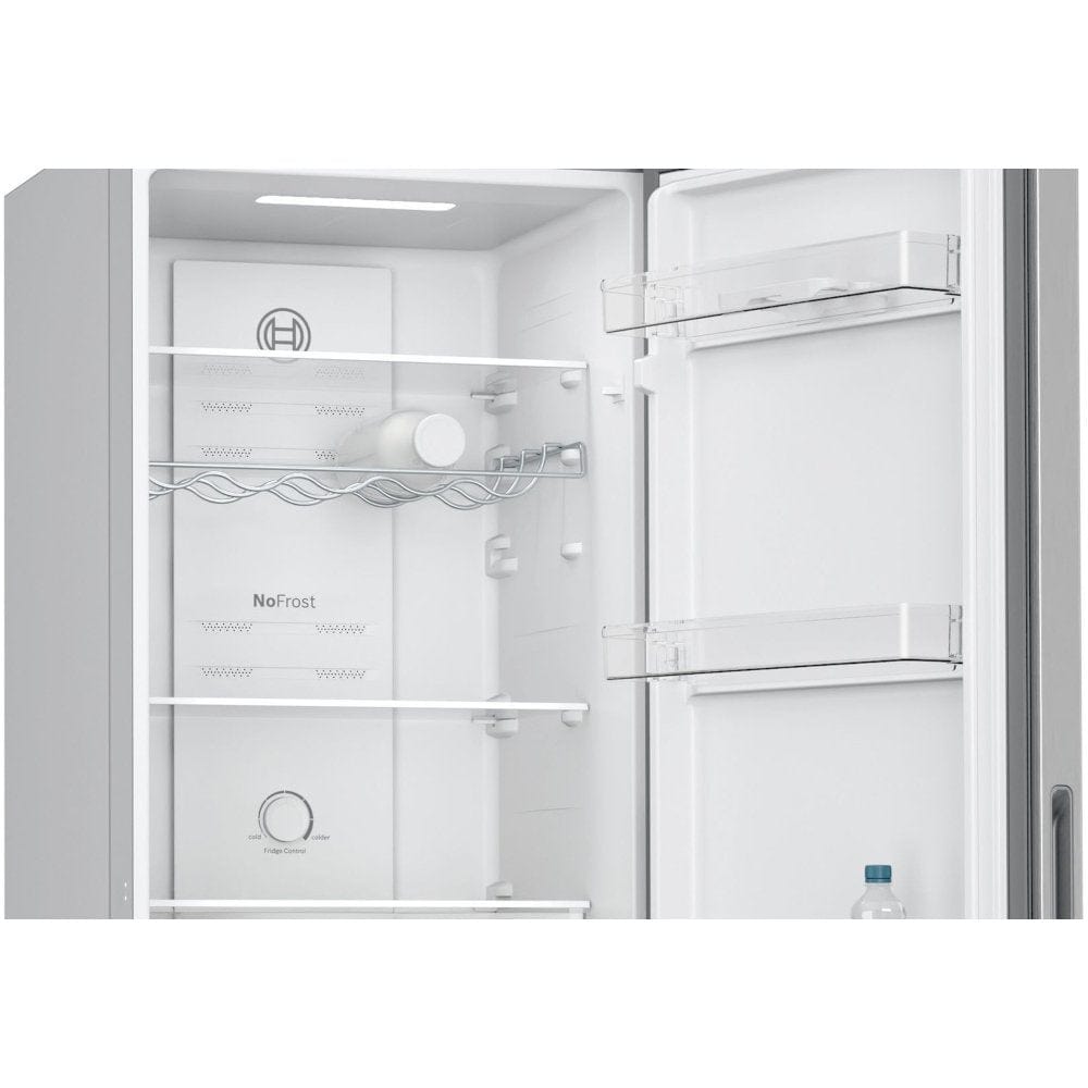 Bosch Serie 2 KGN27NLFAG Freestanding Fridge Freezer, Stainless Steel Look | Atlantic Electrics