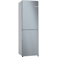 Thumbnail Bosch Serie 2 KGN27NLFAG Freestanding Fridge Freezer, Stainless Steel Look - 39477771567327
