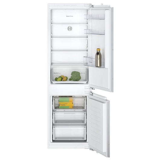 Bosch Serie 2 KIN86NFF0G Integrated 70-30 Frost Free Fridge Freezer with Fixed Door Fixing Kit - White | Atlantic Electrics