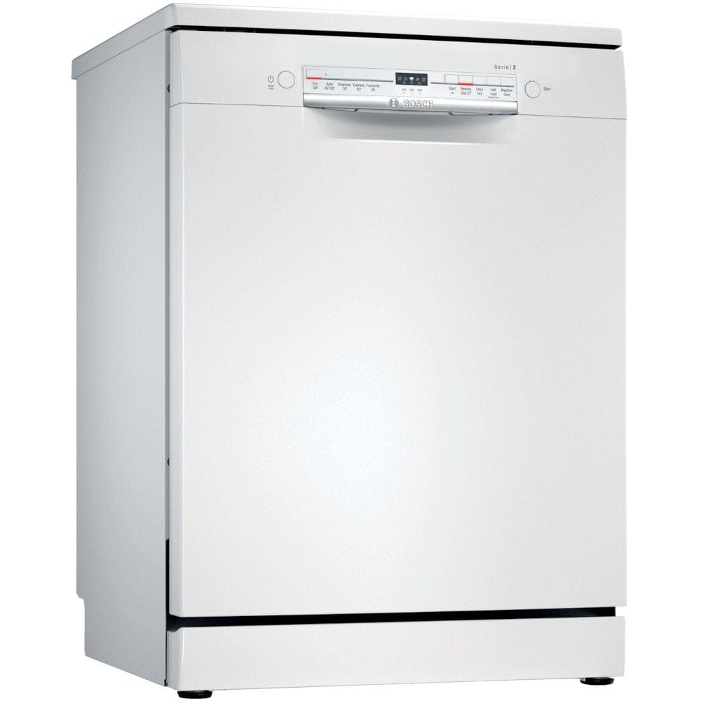 Bosch Serie 2 SMS2ITW08G Freestanding Dishwasher, White 12 Place Settings | Atlantic Electrics - 39477774319839 