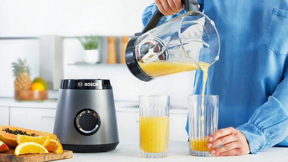 Bosch Serie 4 VitaPower MMB6174SG 1.5 Litre Blender with 2 Accessories - Silver | Atlantic Electrics