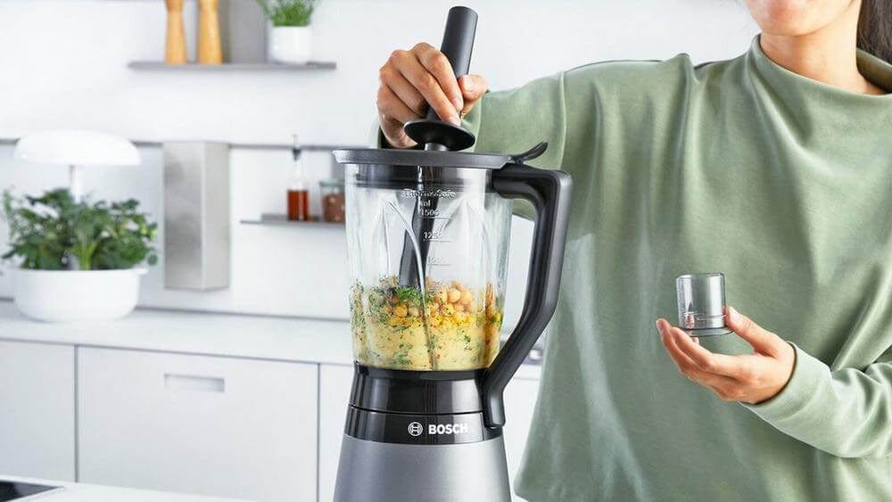 Bosch Serie 4 VitaPower MMB6174SG 1.5 Litre Blender with 2 Accessories - Silver | Atlantic Electrics