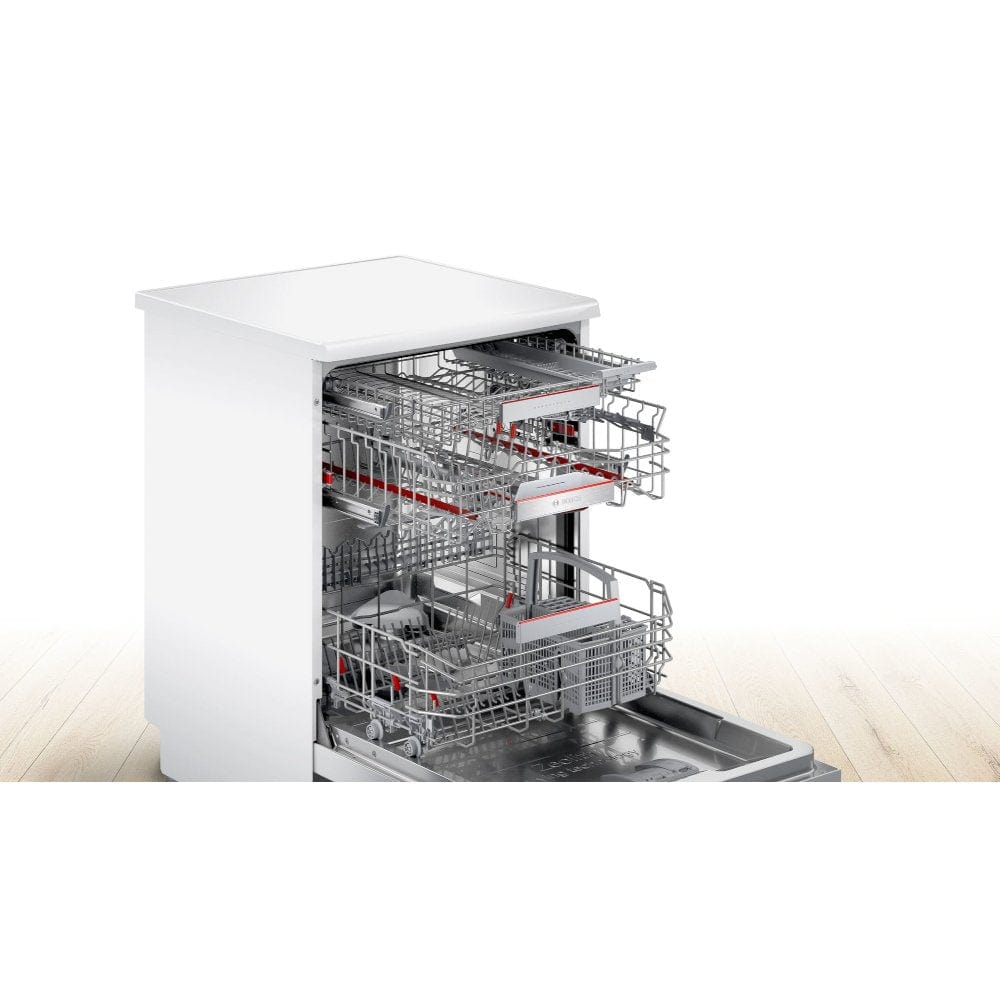 Bosch Serie 6 SMS6ZDW48G Full Size Dishwasher White 13 Place Settings - Atlantic Electrics - 39477777301727 