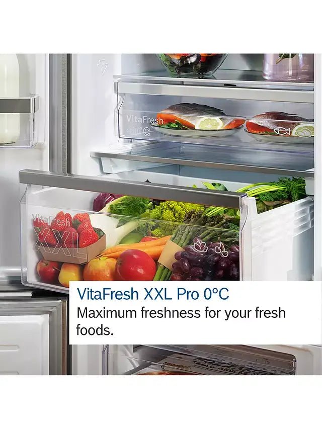 Bosch Series 4 KGN362LDFG 60/40 Frost Free Fridge Freezer - Stainless Steel Effect | Atlantic Electrics
