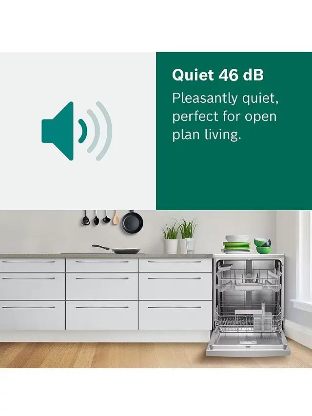 Bosch Series 4 SMS4HCI40G Wifi Connected Standard Dishwasher - Stainless Steel Effect - Atlantic Electrics - 40314498744543 