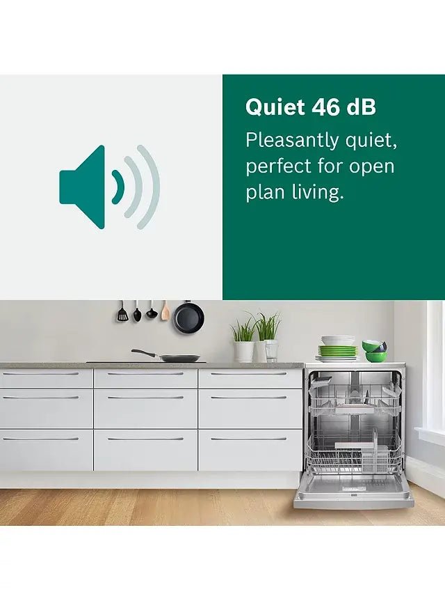 Bosch SMS4HCI40G Wifi Connected Standard Dishwasher - Stainless Steel Effect | Atlantic Electrics