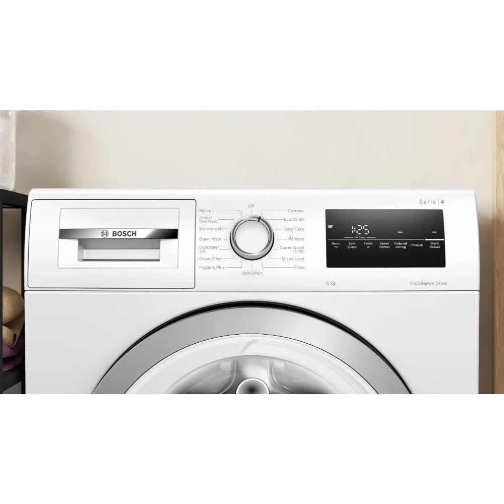Bosch Series 4 WAN28250GB Freestanding Washing Machine, 8kg Load, 1400rpm Spin, White - Atlantic Electrics - 40157498278111 
