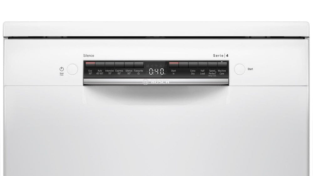 Bosch SGS4HCW40G Full Size Dishwasher with ExtraDry - White - 14 Place Settings - Atlantic Electrics - 39477779661023 