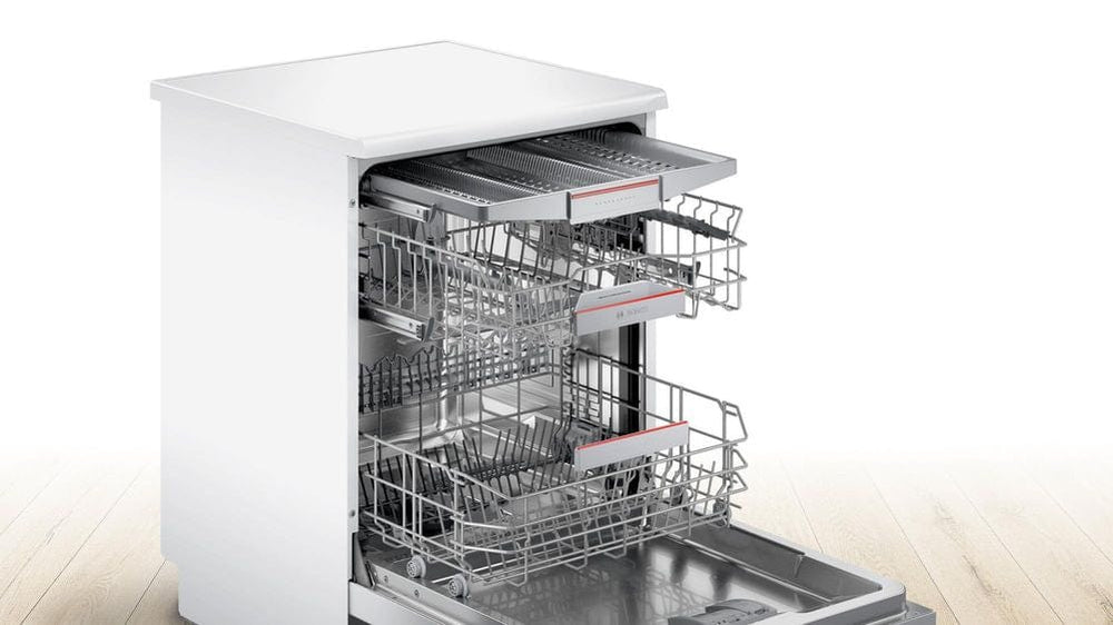 Bosch SGS4HCW40G Full Size Dishwasher with ExtraDry - White - 14 Place Settings - Atlantic Electrics - 39477779628255 