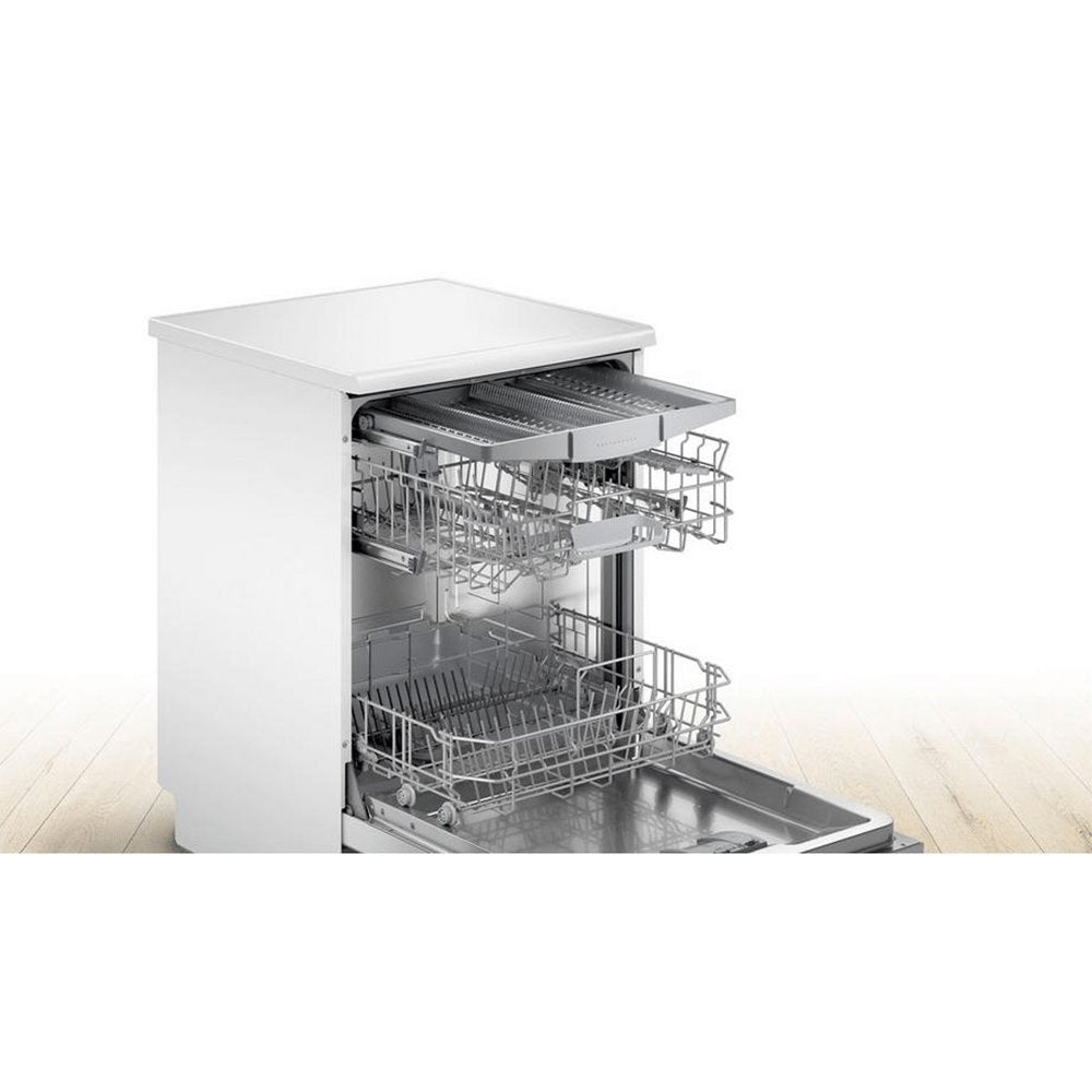 Bosch SMS2HVW66G Full Size Dishwasher, 60cm Wide - 13 Place Settings- White | Atlantic Electrics - 39477778186463 