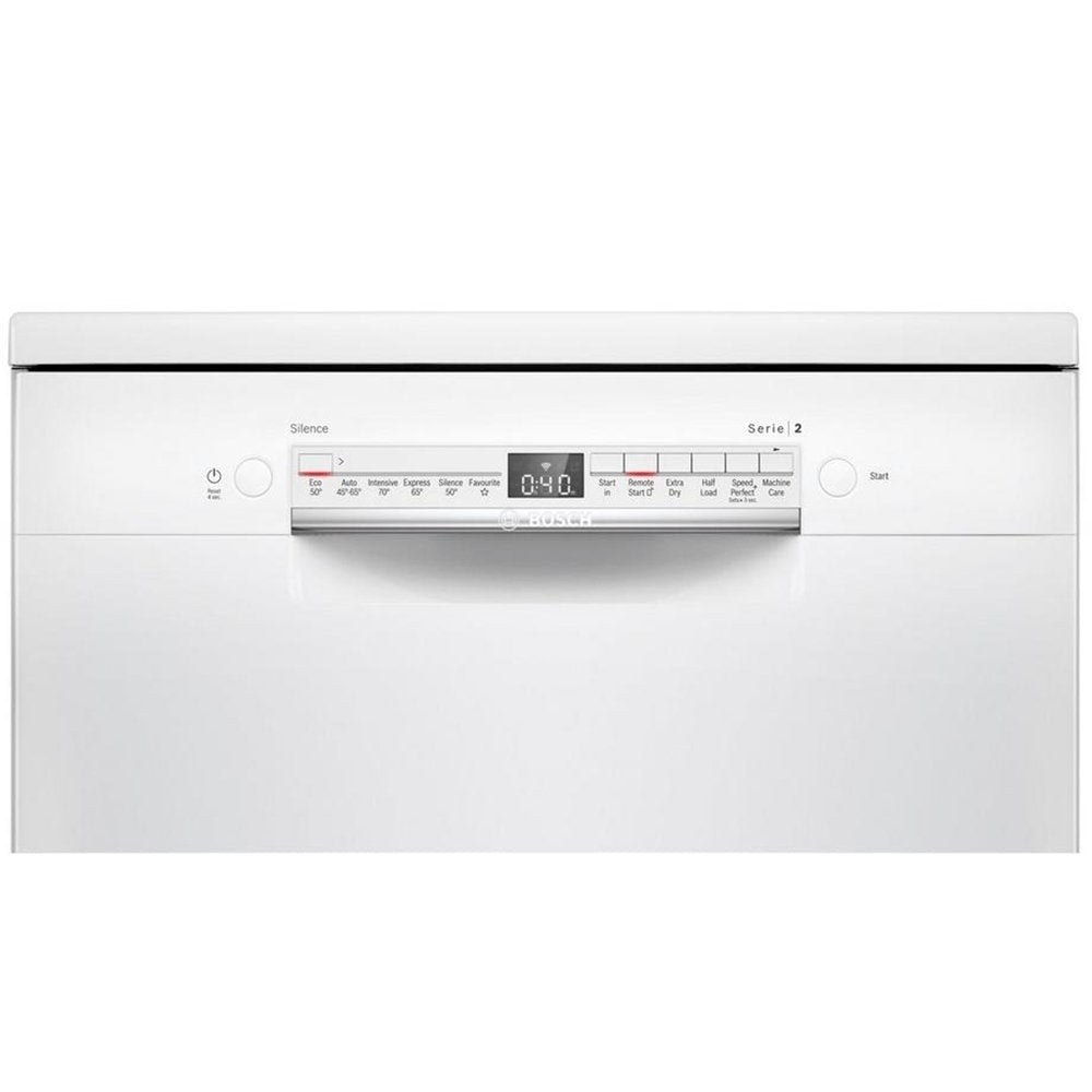 Bosch SMS2HVW66G Full Size Dishwasher, 60cm Wide - 13 Place Settings- White | Atlantic Electrics - 39477778219231 