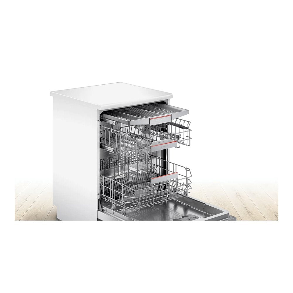 Bosch SMS4HCW40G Freestanding Dishwasher, 60cm Wide - White - 14 place settings | Atlantic Electrics