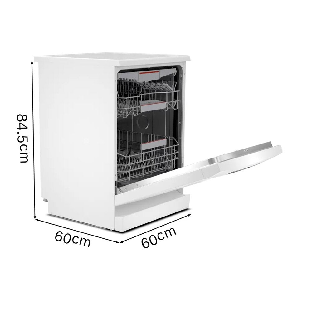Bosch SMS4HCW40G Freestanding Dishwasher, 60cm Wide - White - 14 place settings | Atlantic Electrics