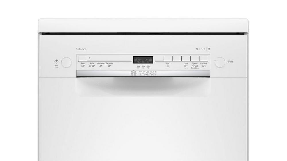 Bosch SRS2IKW04G Slimline Dishwasher White 9 Place Settings | Atlantic Electrics