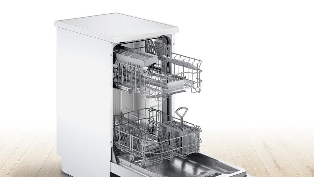 Bosch SRS2IKW04G Slimline Dishwasher White 9 Place Settings | Atlantic Electrics