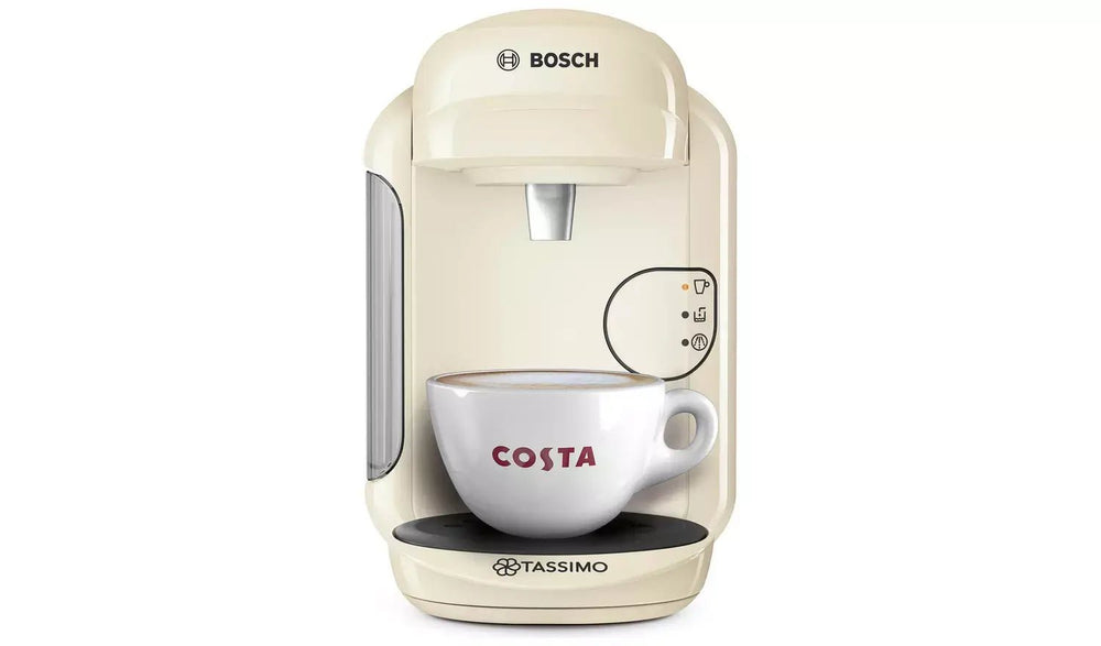 Bosch TAS1407GB Tassimo Vivy 2 Pod Coffee Machine 1300W - Cream | Atlantic Electrics - 39805995909343 