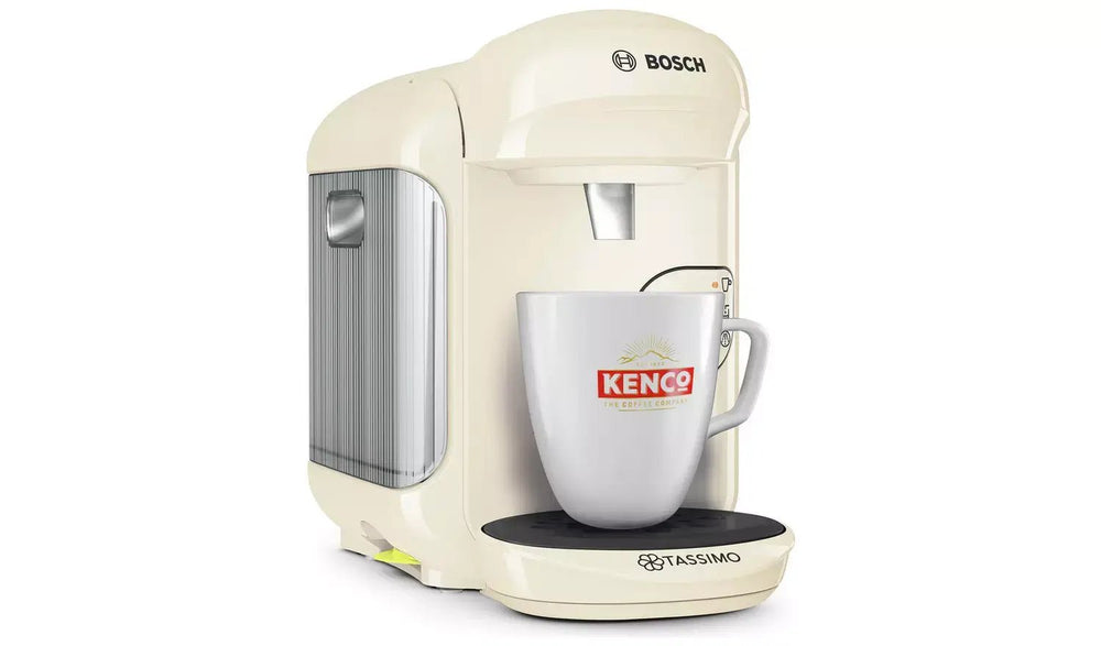 Bosch TAS1407GB Tassimo Vivy 2 Pod Coffee Machine 1300W - Cream | Atlantic Electrics - 39805996007647 