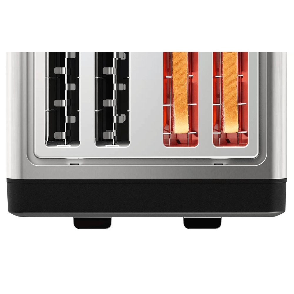 Bosch TAT4P440GB Toaster DesignLine, 4 Slice, 30cm Wide - Stainless Steel - Atlantic Electrics - 39477785100511 