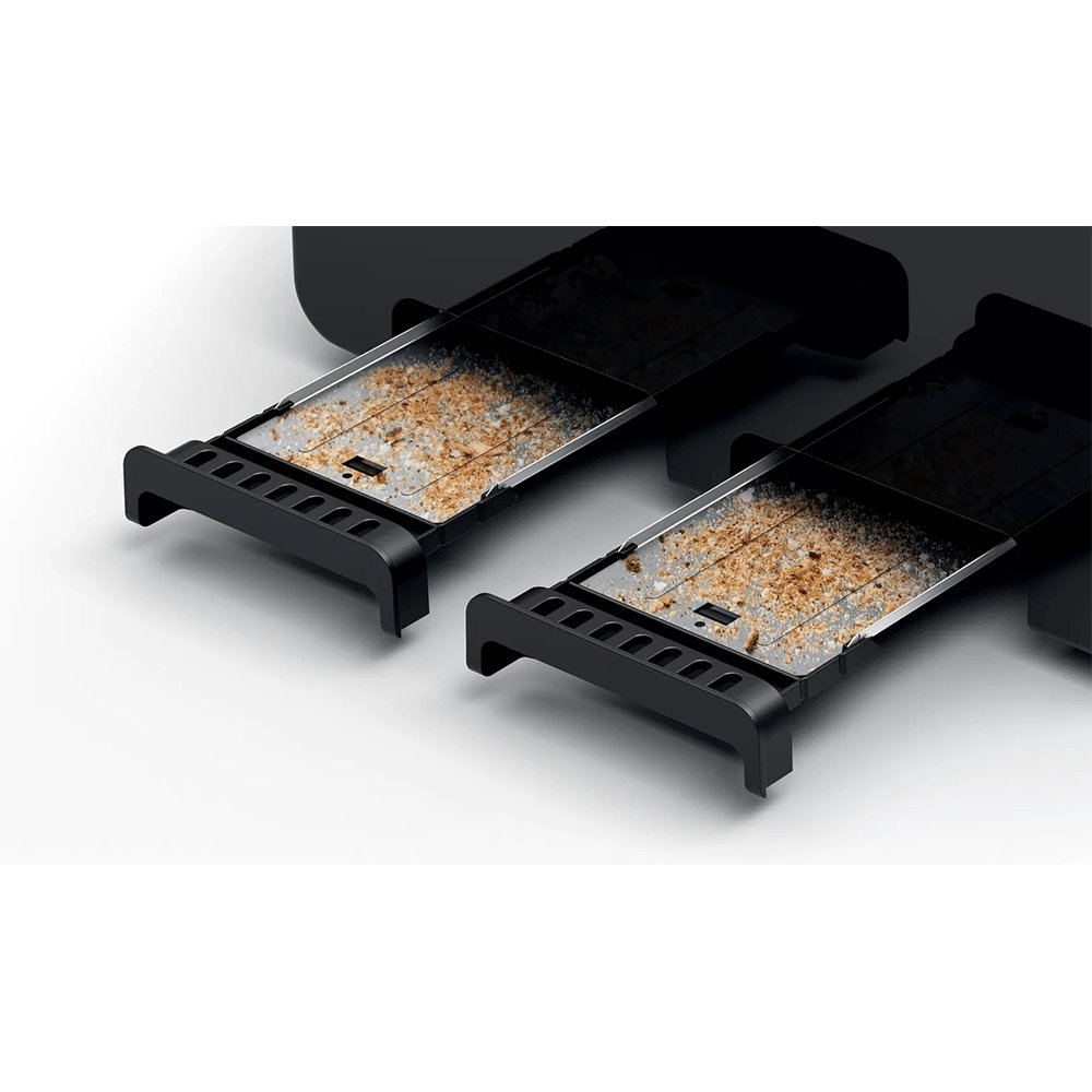 Bosch TAT4P443GB Toaster DesignLine, 4 Slice, 30cm Wide - Black | Atlantic Electrics - 39477784215775 