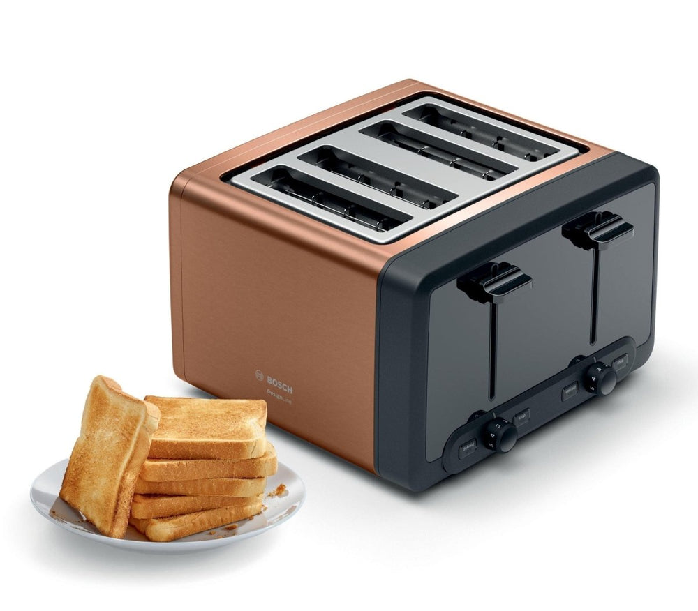 Bosch TAT4P449GB 4 Slice Toaster Copper | Atlantic Electrics - 39477781266655 