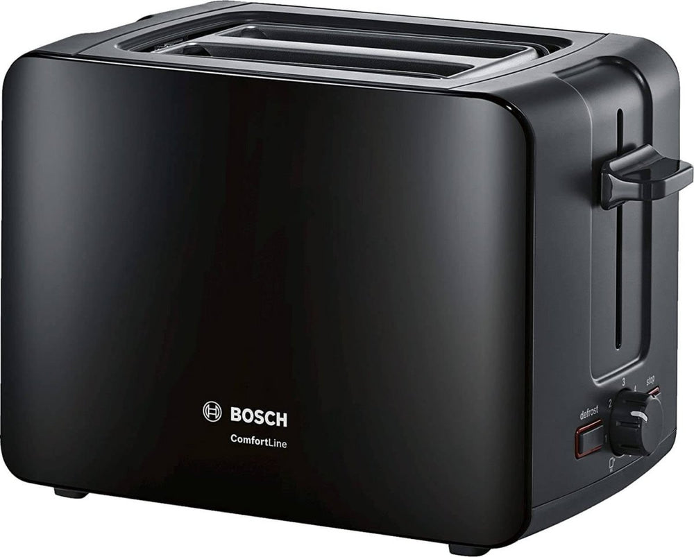 Bosch TAT6A113GB 2 Slice Toaster - Black - Atlantic Electrics - 39477783298271 
