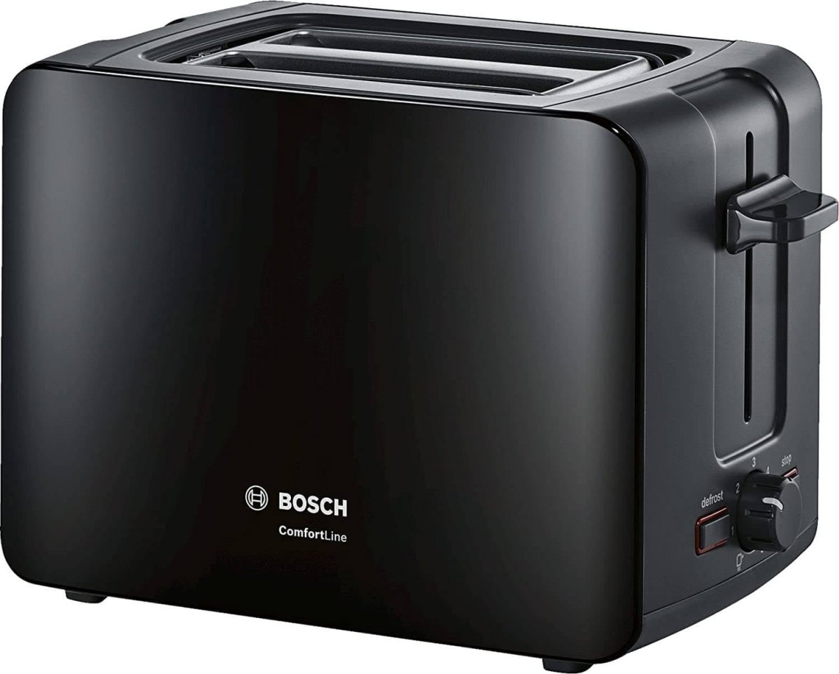 Bosch TAT6A113GB 2 Slice Toaster - Black | Atlantic Electrics