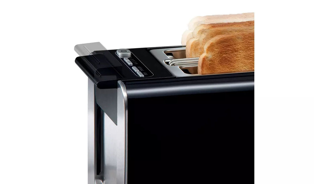 Bosch TAT8613GB STYLINE Range 2 Slice Toaster in Gloss Black | Atlantic Electrics - 39915472978143 