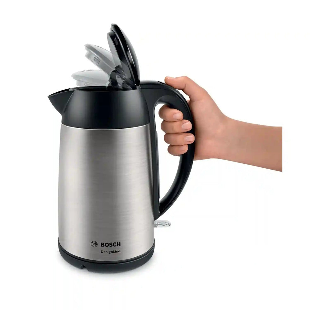 Bosch TWK3P420GB 1.7L 3KW Designline Kettle - Stainless Steel | Atlantic Electrics - 40182586769631 