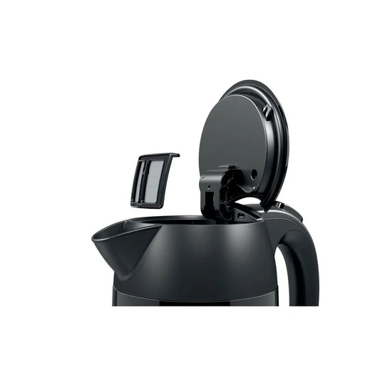 Bosch TWK3P423GB 1.7L 3KW Designline Kettle - Black | Atlantic Electrics