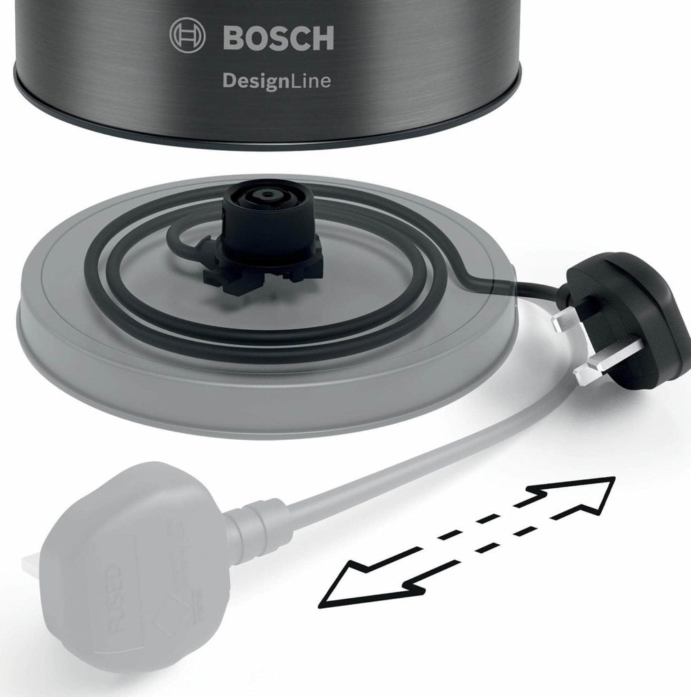 Bosch TWK5P475GB 1.7L Traditonal Kettle Jug Kettle - Anthracite - Atlantic Electrics - 39477786575071 