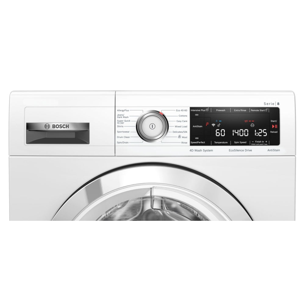 Bosch WAV28MH4GB Serie 8 9kg 1400rpm Washing Machine White | Atlantic Electrics - 40209684496607 