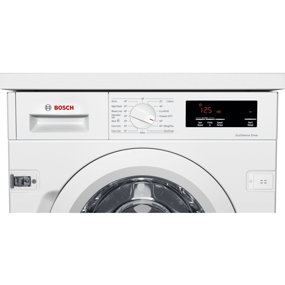 Bosch WIW28301GB Integrated 8kg 1400 Spin Washing Machine with VarioPerfect - White - Atlantic Electrics