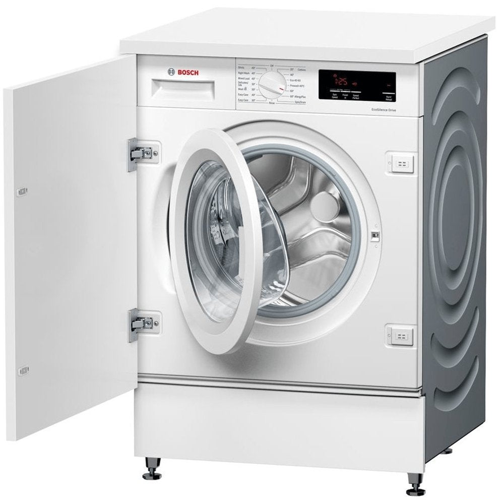 Bosch WIW28301GB Integrated 8kg 1400 Spin Washing Machine with VarioPerfect - White - Atlantic Electrics - 39477790245087 