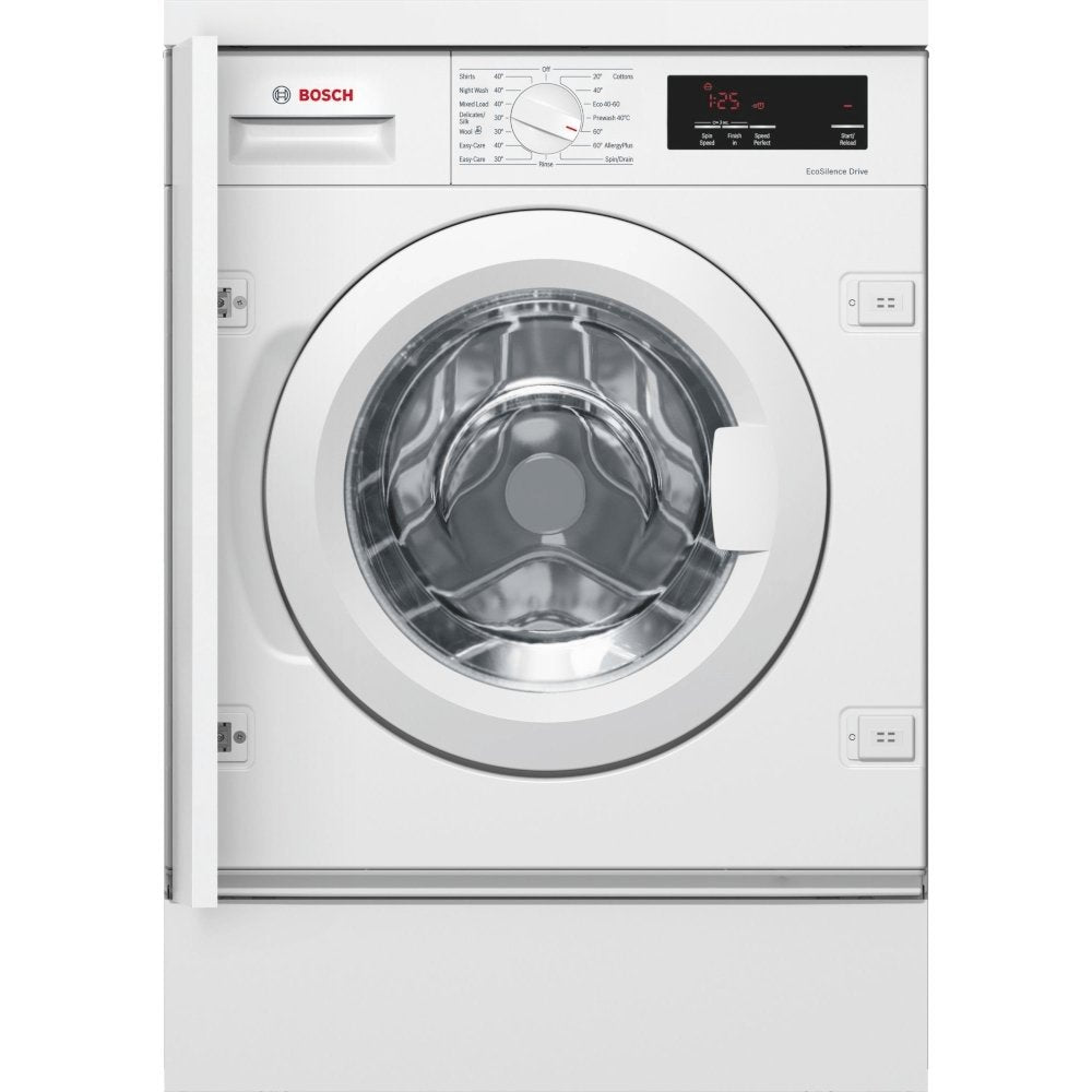 Bosch WIW28301GB Integrated 8kg 1400 Spin Washing Machine with VarioPerfect - White - Atlantic Electrics