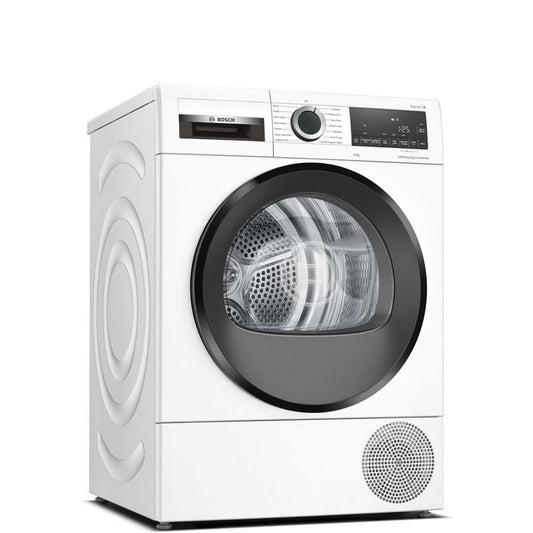 Bosch WQG24509GB 9kg Heat Pump Tumble Dryer White | Atlantic Electrics