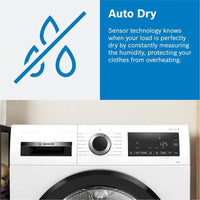 Thumbnail Bosch WTH84001GB 8kg Heat Pump Condenser Dryer in White - 40314508247263
