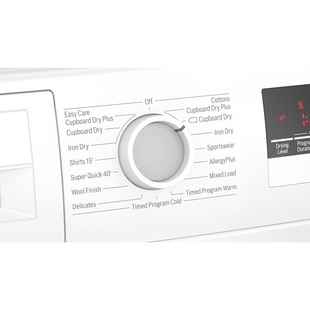Bosch WTN83201GB 8kg Condenser Tumble Dryer White | Atlantic Electrics