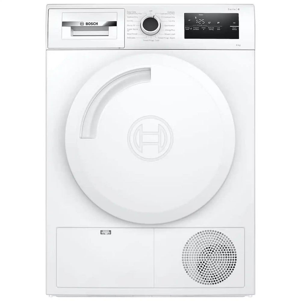 Bosch WTN83202GB 8kg Condenser Tumble Dryer - White - Atlantic Electrics - 40452117954783 