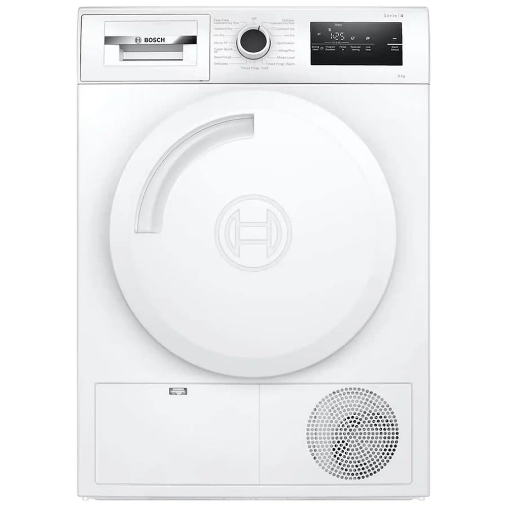 Bosch WTN83202GB 8kg Condenser Tumble Dryer - White | Atlantic Electrics - 40452117954783 