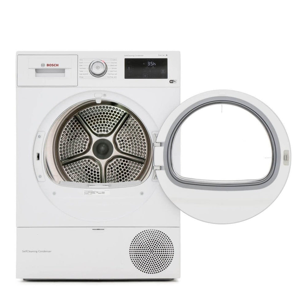Bosch WTWH7660GB 9kg Condenser Tumble Dryer with Heat Pump - White - Atlantic Electrics - 39477793063135 